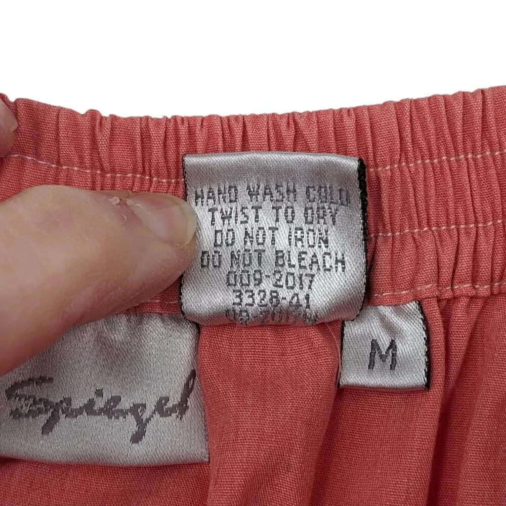 SALE! Vintage SPIEGEL Tiered Gypsy Hippie MAXI SKIRT Salmon Orange Med to XLarge